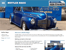 Tablet Screenshot of mufflermagicaz.com
